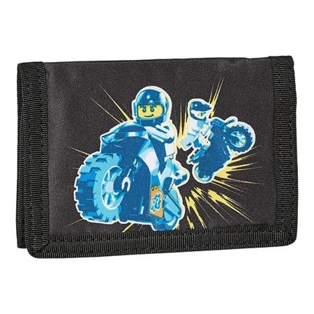 Peňaženka, na suchý zips, LEGO „City Race“, čierna, vzorovaná 1
