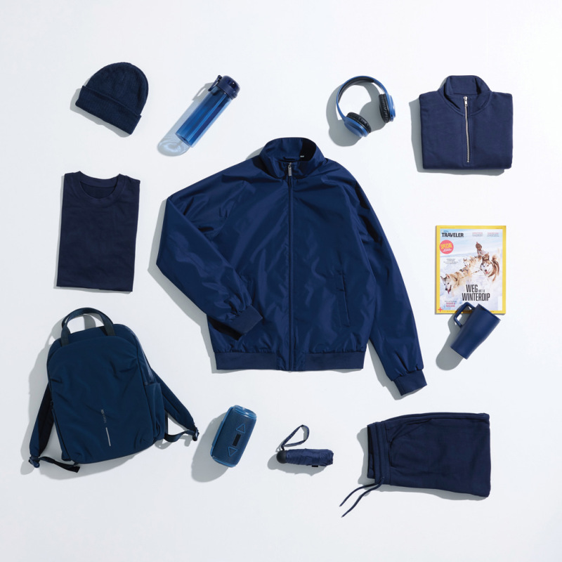 IQONIQ Odin mestská bunda z recyklovaného polyesteru námornícka modrá XL 18