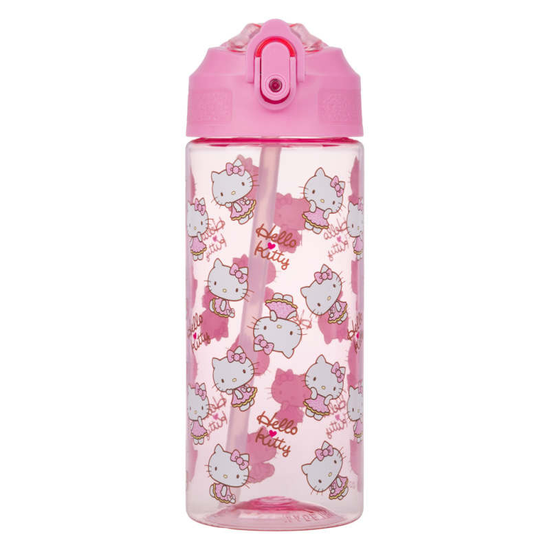 BAAGL Tritanová fľaša na nápoje so slamkou Hello Kitty Sweet Leopard, 500 ml 1