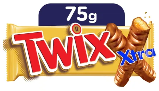 Twix Xtra čokoládová tyčinka 75 g (2 x 37,5 g) 2