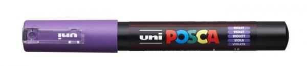 Dekoračný popisovač, 0,7-1,0 mm, UNI "Posca PC-1M", fialová