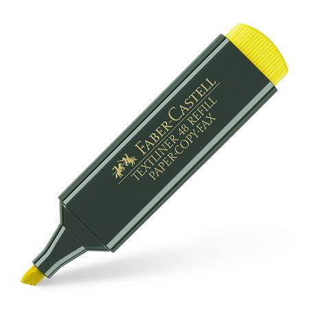 Zvýrazňovač, 1-5 mm, FABER-CASTELL, "Textliner 48", žltý 2