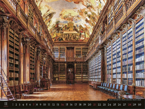 Nástenný kalendár Bibliotheca 2027 12