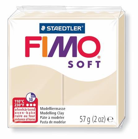 Modelovacia hmota, 57 g, polymérová, FIMO "Soft", sahara 1