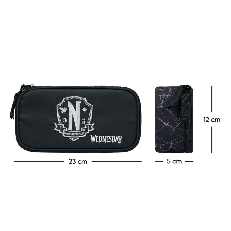 BAAGL Školský peračník etui Wednesday Nevermore 3