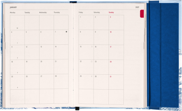 NOTIQUE Magnetic weekly planner Villa 2027, 11 x 16 cm 3