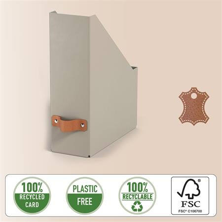 Zakladač, kartónový, 100 mm, LEITZ "Puro", pieskový 3