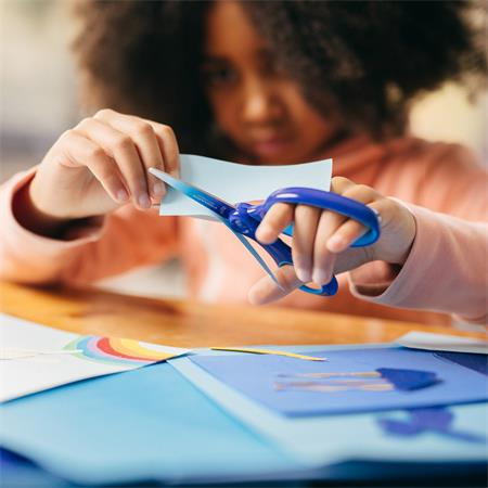 Nožnice, školské 15 cm, pre ľavákov, FISKARS, ombre modré 6