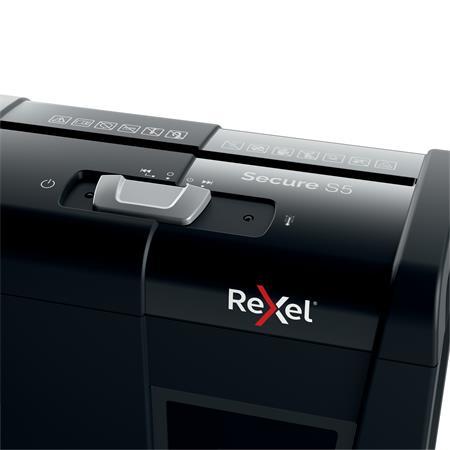 Skartovací stroj, pásiky, 5 listov, REXEL, "Secure S5" 6