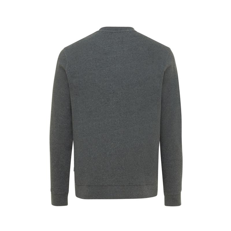Nefarbená mikina IQONIQ Denali z recykl. bavlny heather anthracite XS 2