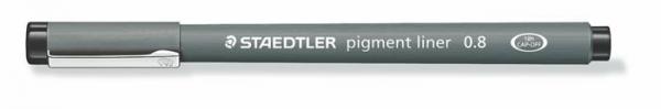 Liner, 0,8 mm, STAEDTLER "Pigment Liner", čierny 1