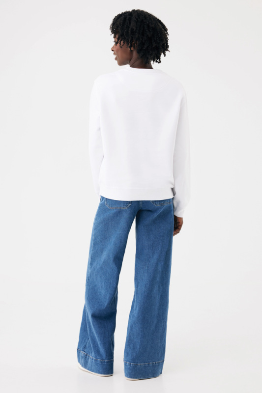 IQONIQ Toria Unisex mikina s okrúhl. výstrihom z rec. bavlny recycled white M 8
