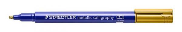 Kaligrafický popisovač, STAEDTLER "Design Journey Metallic Calligraphy", kovová zlatá 2