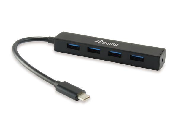USB HUB, USB-C, 4 porty, USB 3.2, EQUIP "Life" 1