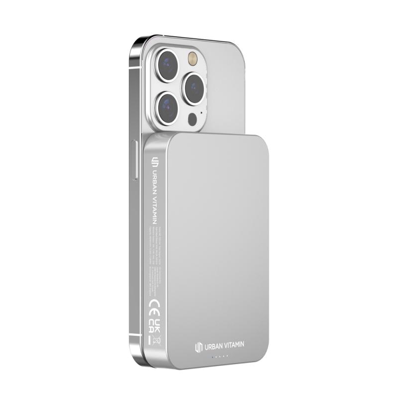 Powerbanka 10000mAh Urban Vitamin Compton z RCS alu a plastu strieborná 3