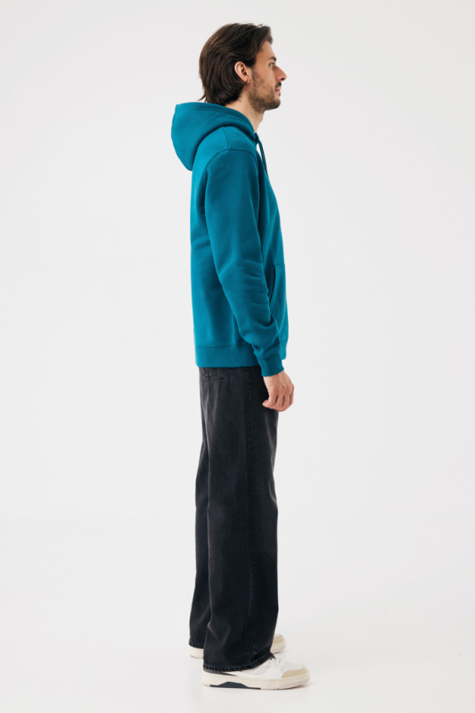 IQONIQ Joshua Unisex mikina s kapucňou z rec. bavlny dark teal M 7