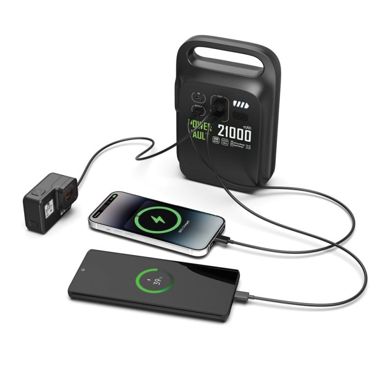 Prenosná nabíjacia stanica Power Vault 21000mAh z RCS RPET čierna 2