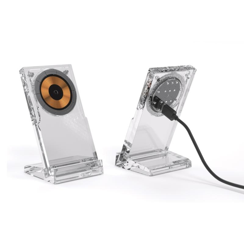 Magnetický bezdrôtový nabíjací stojan Magcharge 15W priehľadné 3