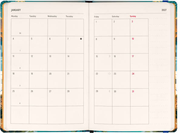 NOTIQUE Weekly Purse size planner Riviera 2027, 9,8 x 14,5 cm 5