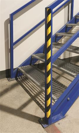 Ochranný profil na hrany, magnetický, DURABLE "C20", žltý-čierny 3