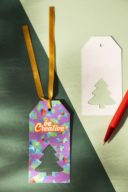 PrinTag Plus vlastná visačka na darček, vianočný stromček 5