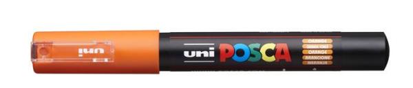 Dekoračný popisovač, 0,7-1,0 mm, UNI "Posca PC-1M", oranžová 1