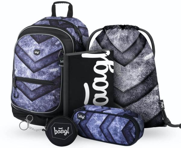 BAAGL SET 5 Skate Magion: batoh, penál, sáček, desky, peněženka