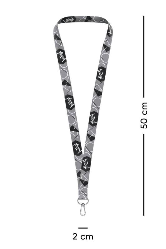 BAAGL Prívesok na kľúče dlhý – lanyard, šedý 2