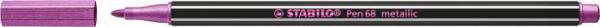 Popisovač, 1,4 mm, STABILO "Pen 68 metallic", metalická ružová 2