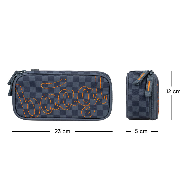 BAAGL Školský peračník etui Ska modrý GRS 3