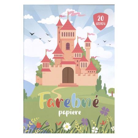 . Farebný papier, A4, 20 listov, mix 10 farieb
