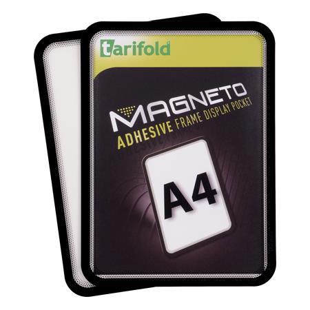 Magnetické vrecko, samolepiaca zadná strana, A4, TARIFOLD "Magneto", čierna 1