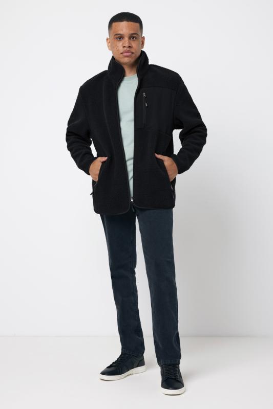 Pile fleece bunda IQONIQ Diran z recykl. polyesteru čierna XS 12