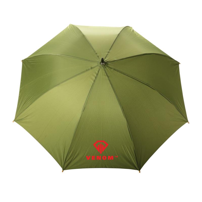 23" bambusový auto-open dáždnik Impact zo 190T RPET AWARE™ zelená 5