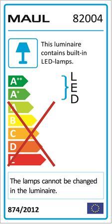 Stolová lampa, LED, MAUL "Arc", biela 2