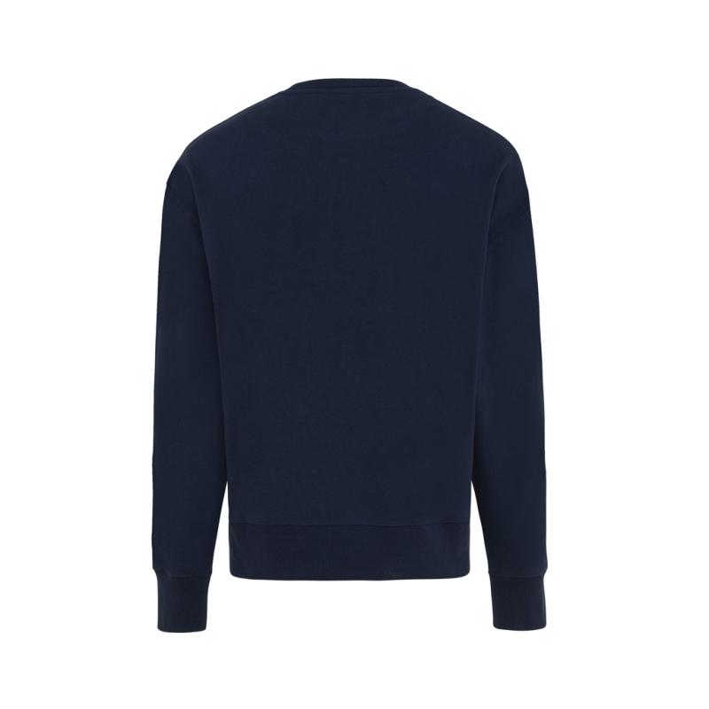 Mikina IQONIQ Kruger relaxed fit z recykl. bavlny námornícka modrá XL 2