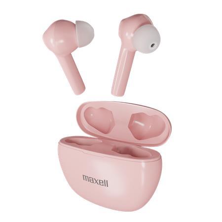 Slúchadlá, bezdrôtové, Bluetooth 5.3, s mikrofónom, MAXELL "Dynamic+", ružová 1