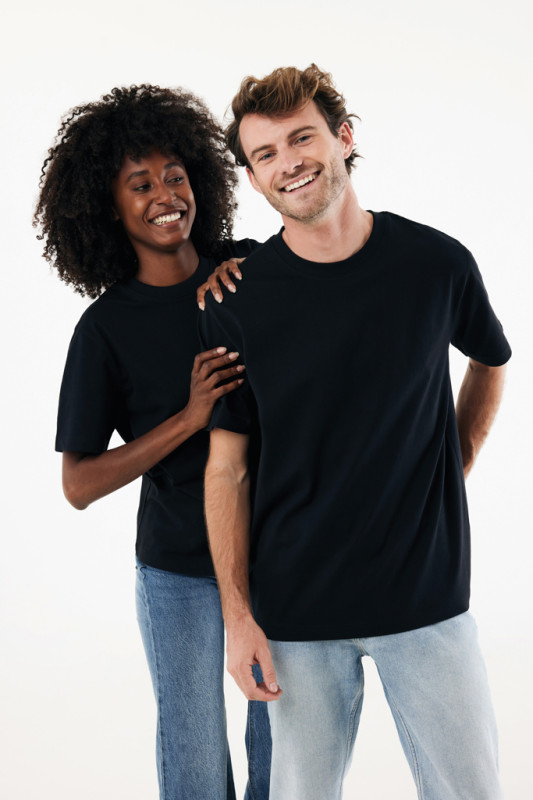 IQONIQ Nikko tričko z hrubej recyklovanej bavlny čierna XL 9