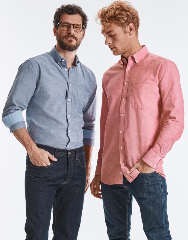 Pánska košeľa Tailored Washed Oxford Shirt 2