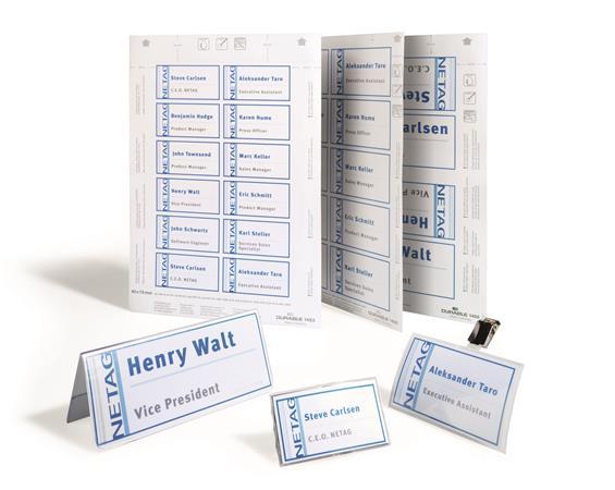 Etikety, 40x60 mm, DURABLE, biela 5