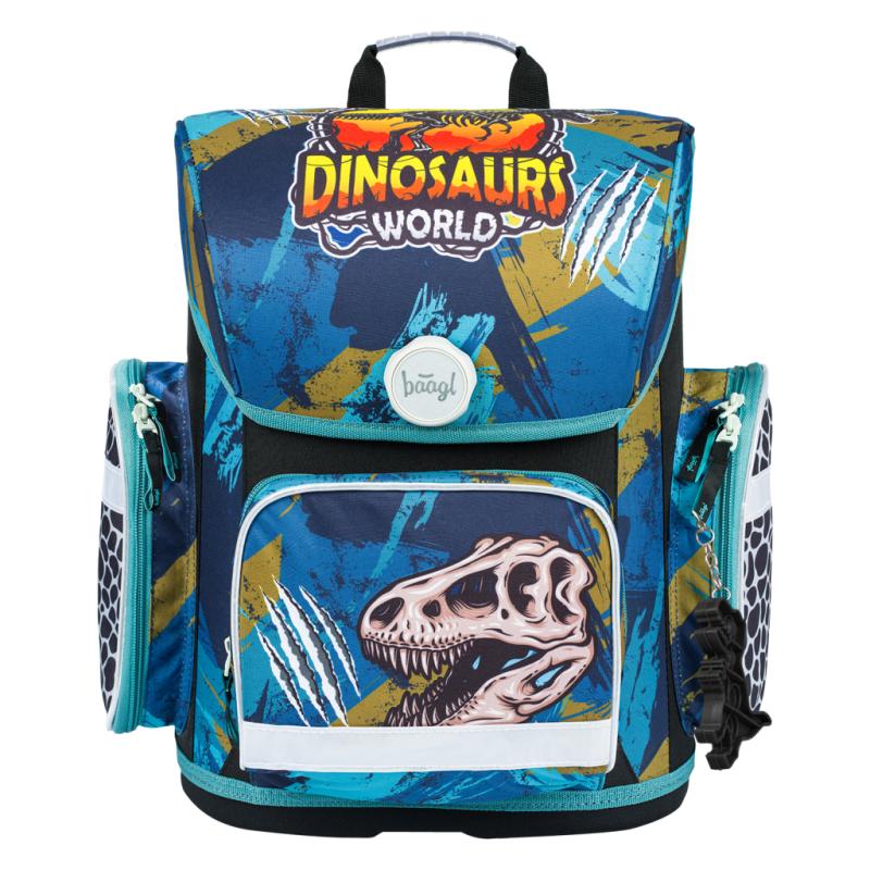 BAAGL SET 5 Ergo Dinosaurs World: aktovka, penál, sáček, desky, box 1