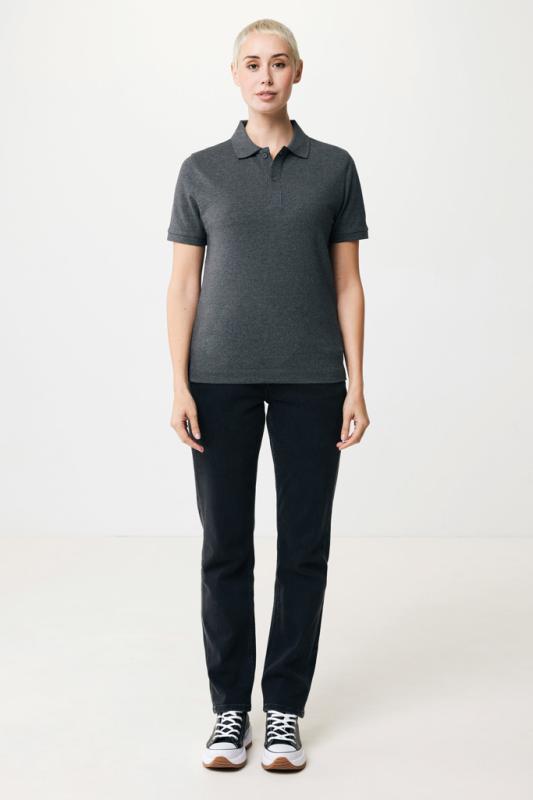 Polo tričko IQONIQ Yosemite z recykl. bavlny heather anthracite XXS 5