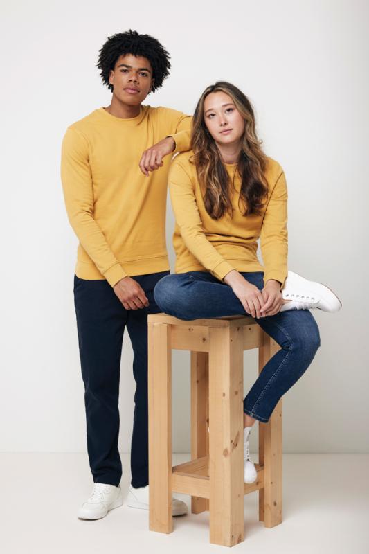 Mikina IQONIQ Zion z recykl. bavlny ochre yellow L 5