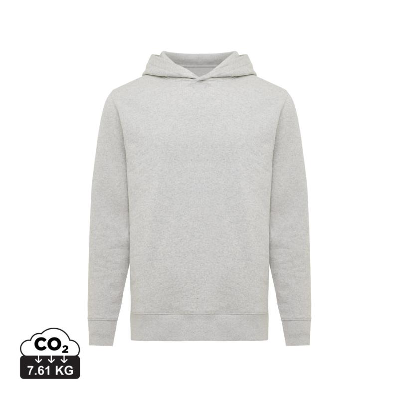 Mikina s bočnými vreckami IQONIQ Yengo z rec. bavlny light heather grey XXXL