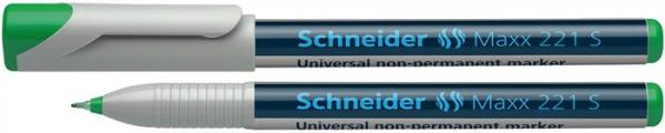 Popisovač, OHP, 0,4 mm, SCHNEIDER "Maxx 221 S", zelený
