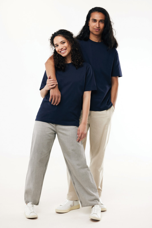 IQONIQ Nikko tričko z hrubej recyklovanej bavlny námornícka modrá 4XL 15