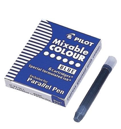 Bombičky do plniacich pier, PILOT "Parallel Pen", modrá 1