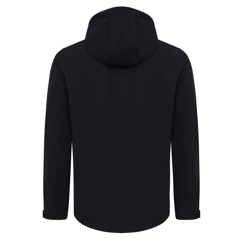 Pánska soft shell bunda IQONIQ Makalu z recykl. polyesteru čierna 4XL 2