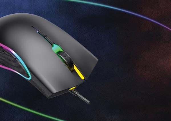 RGB herná myš čierna 12