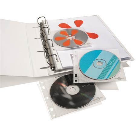 Obal na CD/DVD, s dierovaním, DURABLE 1